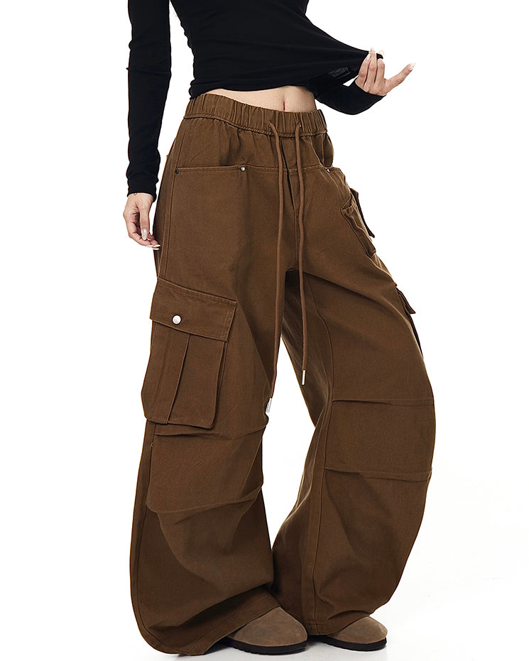 100% Cotton Multi-Pocket Cargo Pants