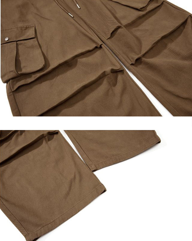 100% Cotton Multi-Pocket Cargo Pants