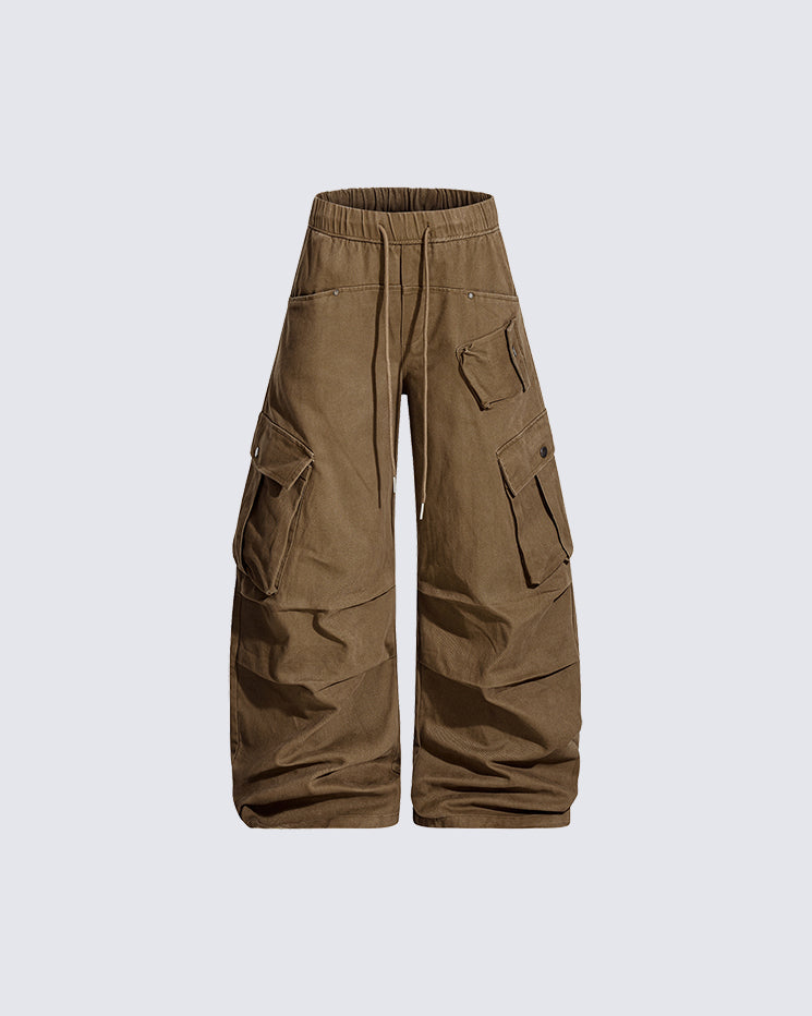 100% Cotton Multi-Pocket Cargo Pants